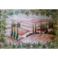 the countryside landscape oil painting