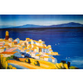 Mediterranean Village oil painting