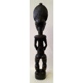 baule female figure wood sculpture african artefact ivory coast