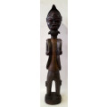 baule male figure wood sculpture african artefact ivory coast