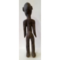 west african female wood figure artefact sculpture