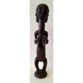 west african baule female wood figure artefact sculpture