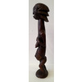 west african baule female wood figure artefact sculpture