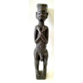 west african male wood figure artefact sculpture