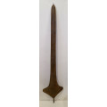 antique african topoke metal spear currency - Democratic Republic of the Congo