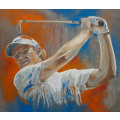 Ernie Els `The Big Easy` oil painting