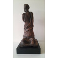 clive sithole fired earthenware figurative sculpture