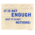 william kentridge - `it is not enough (but it is not nothing)`print