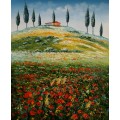 in the countryside oil painting
