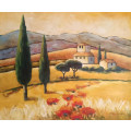tuscan landscape oil painting