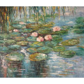 lily pond floral oil painting