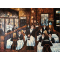 restaurant oil painting