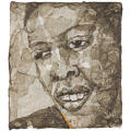 mbongeni buthelezi melted plastic painting