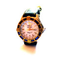 Breitling lady J watch with 18kt gold bezel