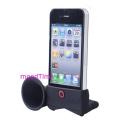 Silicone Horn Stand Amplifier for iPhone 5 - Black (In Stock)