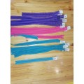 90 Zips Various sizes and colors (Batch all together)