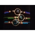 Decorative Multicolour Stone Thread Bracelet