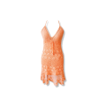 Crochet Beach Dress - Peach / Orange