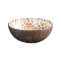 Handmade Mosaic Coconut Bowl - Peach