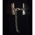 Peace , Infinity , Believe, Butterfly Vegan Leather & Wax String Multilayer Charm Bracelet - Black