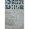 Memories of a Game Ranger