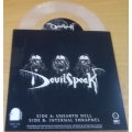 DEVILSPEAK Unearth Hell / Internal Shrapnel 7" transparent vinyl