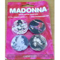 MADONNA 4 X 38mm Official Button Badge Pack