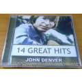 JOHN DENVER 14 Great Hits SOUTH AFRICA Cat# CDSM518