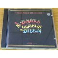 Al DI MEOLA Jhn McLAUGHLIN Paco DE LUCIA Friday Night in San Francisco Live CD  [Shelf Z box 2]