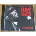 RAY CHARLES The Best Of 24 Classic Tracks  CD   [Shelf G x 25]