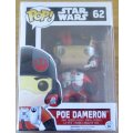 STAR WARS 62 Poe Dameron POP! Vinyl Bobble-Head [FIGURINE SHELF]