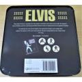 ELVIS The Definitive Guide to the King of Rock n Roll 224 page BOOK + 4 BADGES METAL TIN BOX SET