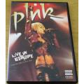 PINK Live in Europe DVD