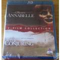 THE CONJURING / ANNABELLE 2 FILM COLLECTION BLU RAY [Shelf H]
