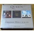 QUEEN Greatest Hits I, II + III CD [Shelf Z x 2]