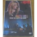 FAITH HILL When the Lights Go Down DVD