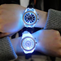 Hot Selling Transparent Watch Unisex Quartz Luminous Sports Watch Geneva Silicone Watch