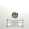 1 x 0.29 ct Full Round Brilliant 100% Natural Earth Mined Diamond
