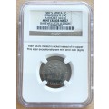 Rare Error 1987 SA 2c. Minted in nickel instead of in copper. MS67 NGC 2783085-005
