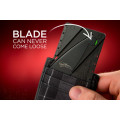 2 for one bid !! Credit Card wallet knife- surgical steel in a safety sheath- by Cardsharp Sinclair