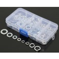 *Liquidation stock,2 for one bid- Brand New -Metal washer set - 200 pcs washers in plastic case