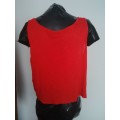 RED FRONT KNOT T-SHIRT SIZE 12