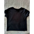 RIBBED CROP TOP SIZE MED