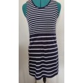 NAVY STRIPE DRESS SIZE SMALL