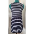 NAVY STRIPE DRESS SIZE SMALL