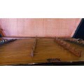 ANTIQUE VINTAGE KAM SHING 60 STRING GUZHENG/ CHINESE HARP IN A CARRYING CASE