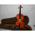 Violin with bow and case 55cm