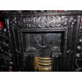 Rare Cast Iron and Brass Salesman`s Sample Fireplace