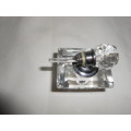 Small cut crystal perfume bottle with stopper.