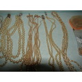 10 Sets of Vintage Faux Pearl Necklaces